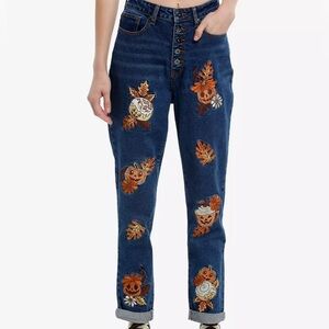 Hot Topic Pumpkin Spice Mom Jeans